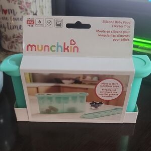 Munchkin Silicone Baby Food Freezer Tray - Aqua